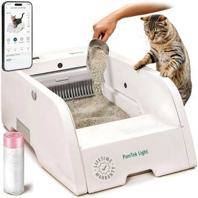 Self Cleaning Automatic Litter Box for Multi Cat Open Top/Quiet Operation  45...