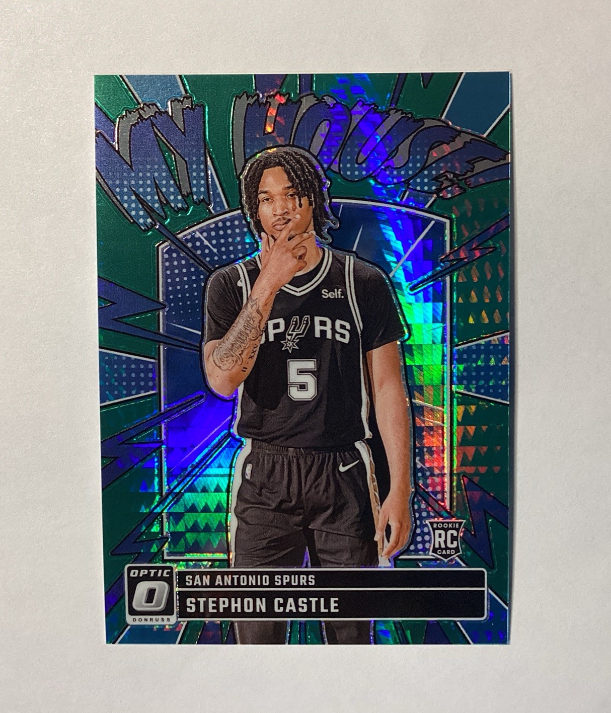 2024-25 Donruss Optic Stephon Castle My House Green Hyper /249 Rookie RC