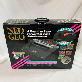 SNK Neo Geo Console Tested Working Complete Boxed Set With Controller Japan