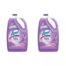 Lysol Pack of 2, Lysol Lavender Pourable Disinfecting Clean and Fresh, 144 Oz.