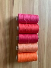 Ein Set: Garn Alterfil S120, orange-rosa-rot,...