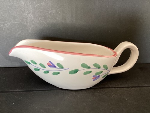 CALECA PINK GARLAND Gravy Boat NO UNDERPLATE (G10**)