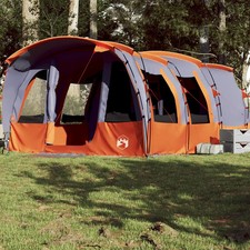 WALPLUS Family Tent Tunnel 8-Person Grey Waterproof Large Camping Shelter