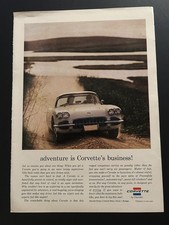 1960 Chevrolet Corvette Sting Ray Original Advertisment 8 X 11 Adventure 1960 Chevrolet Corvette Sting Ray Original Advertisment 8 X 11 Adventure
