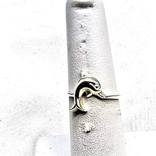 Sterling Silver Dolphin Band Ring Marked 925 Size 6 Perfect for Youngster  140