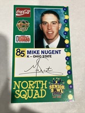 MIKE NUGENT Ohio State  2005 Senior Bowl Rookie Football Card