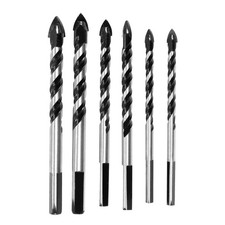 6PCS Ceramic Tile Drill Bits,Masonry Drill Bits Set for Glass, Brick,4460
