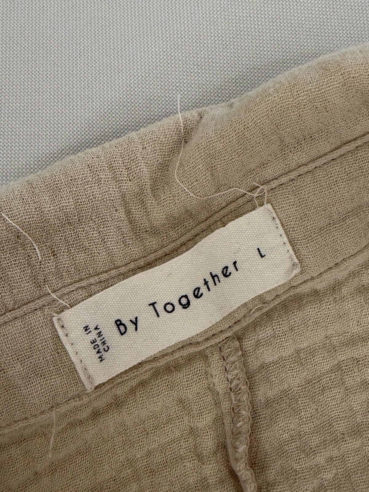 BY TOGETHER Patchwork Boho Top Oversized Mixed Me… - image 4