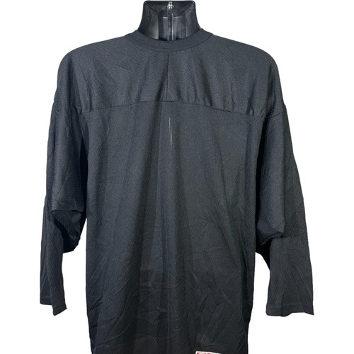 Mens Vintage CCM Blank Hockey Jersey Black Size M - Picture 6 of 8