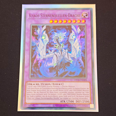 Yu-Gi-Oh! Khaos-Sternenquellen-Drache OP28-DE008 Fusion Ultimate DE Foil