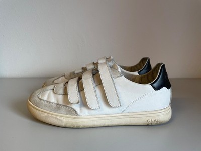  CLAE Deane Strap /Sneaker /weiß/schwarz aus Leder mit Klettverschluss/EUR 39