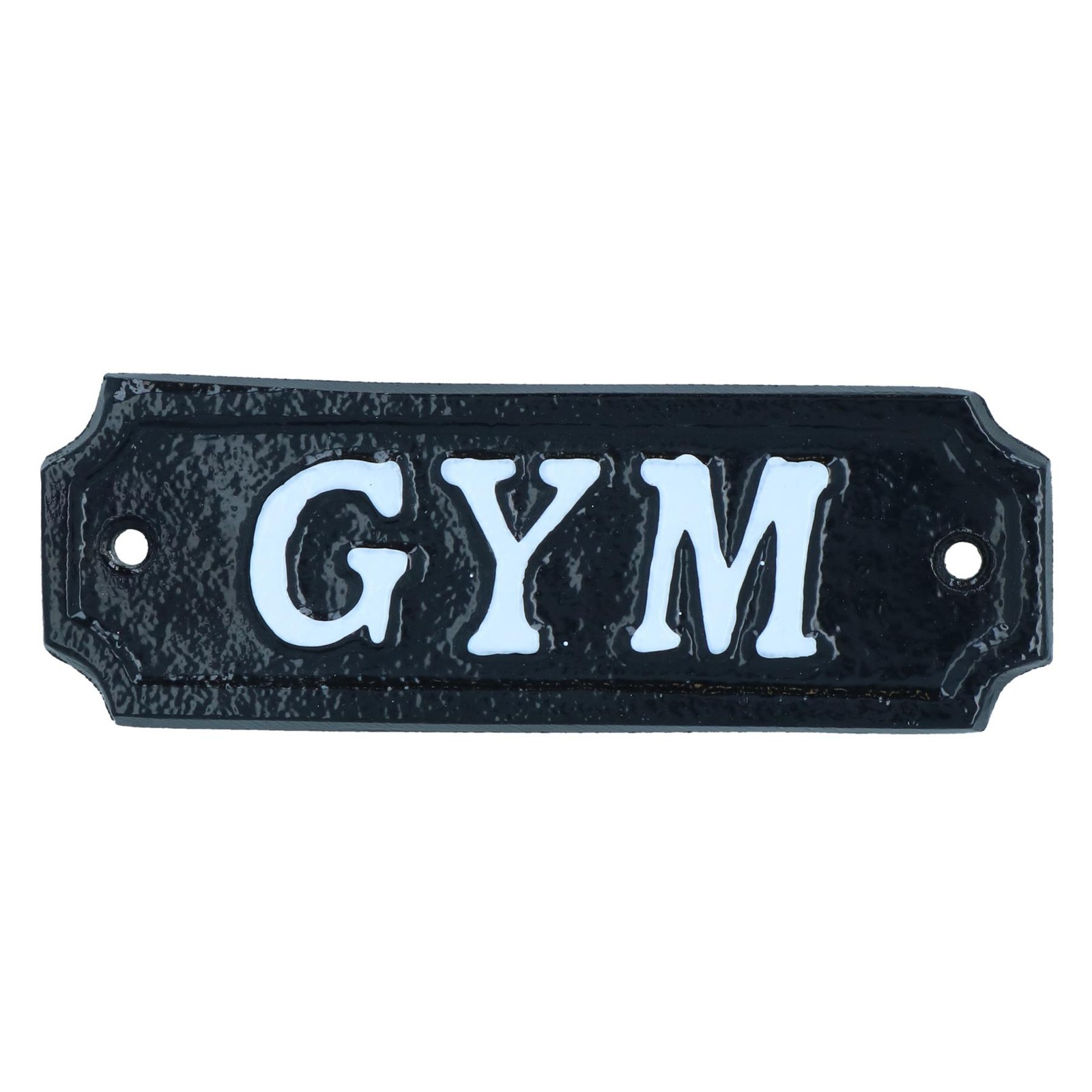 GYM Cast Iron Plaque Door Sign Wall Décor Decoration Antique 5cm x 15cm