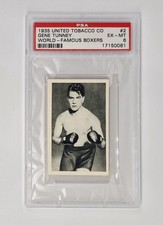 PSA GRADED 6 EX-MINT 1935 UNITED TOBACCO CO. WORLD-FAMOUS BOXERS #2 GENE TUNNEY