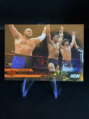 2025 Upper Deck Aew All Elite Wrestling - Trios Samoa Joe, Hook, Katsuyori...