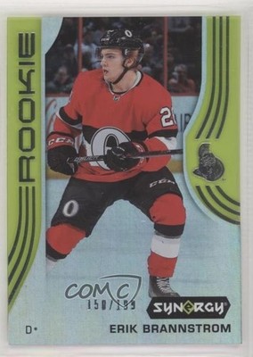 2019 Upper Deck Synergy Rookies Green 150/199 Erik Brannstrom #77 Rookie RC 2o7