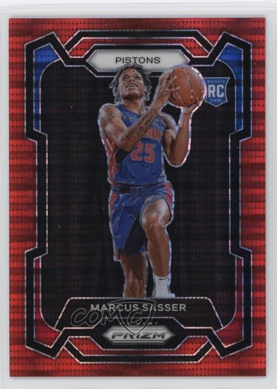 2023-24 Panini Prizm Red Seismic 198/299 Marcus Sasser #174 Rookie RC 1k9t
