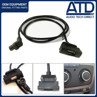 AUDIO TECH DIRECT USB For Skoda Octavia Socket Mk2 RNS510 RCD310 RCD510 Port Dash Cable vRS 4 Pin
