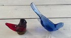 TWO (2) GLASS BIRDS - FENTON BLUE BIRD AND RED "CARDINAL OF LOVE" — photo 4