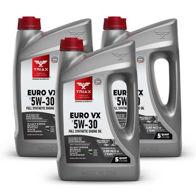 #ad #ad Triax Euro VX 5W 30 Full Synthetic Ester Engine Oil 5 Quart 3 Pack $117.03