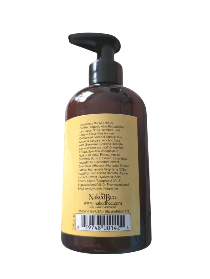 Loción de té hidratante para manos y cuerpo The Naked Bee Chai (1) botella 8 oz con bomba Foto 4 de 4