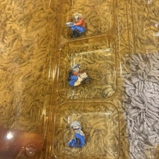 Vintage Unmarked Lead Gold Mining Panning Wild West Figures Lot Of 3