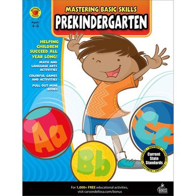 Carson Dellosa Mastering Basic Skills Prekindergarten Preschool Workbook, Al...