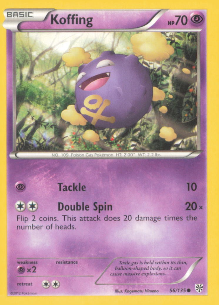 KOFFING 56/135 COMMON PLASMA STORM POKEMON NEAR MINT