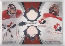 2016 Upper Deck Team Canada Juniors Mason McDonald Mackenzie Blackwood 0d7y