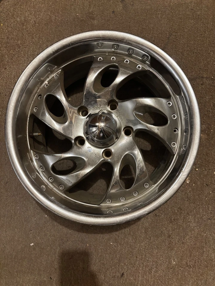 Juego de 3 ruedas cromadas KMC Foto 2 de 3