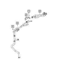Genuine Mopar Heater Supply And Return Hose And Tube 68280785AD