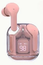 Ultrapods Max Bluetooth Earbuds Hi-Res Sound, Waterproof, Noise Canceling - Pink