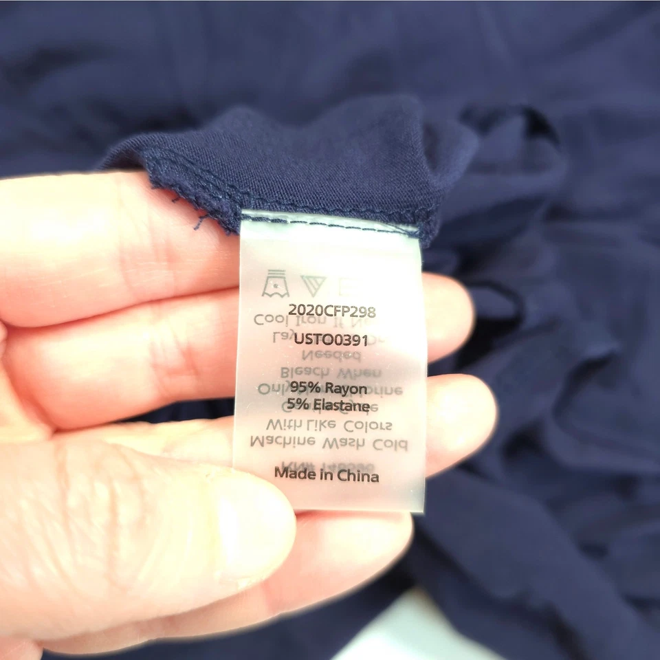 Camisa Jersey Universal Standard Elbe Popover Líquida Gran Tamaño Azul Marino Mujer Talla M Foto 4 de 4