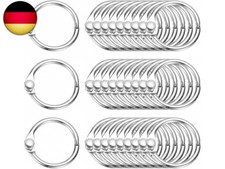 15mm x 20mm Loseblatt-Binderinge, 60 St&uuml;ck Metall-Buchringe Nickel