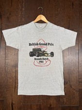 Vintage 1984 F1 T Shirt Women’s M British Grand Prix Brands Hatch Screen Stars