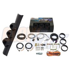 B7 Boost Egt Fuel Psi Gauges Triple Pod For 94-97 Dodge Ram 2500 12v Cummins