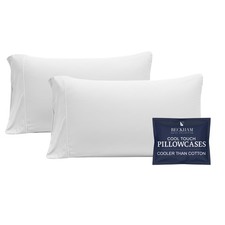 Cooling Pillowcases for Hot Sleepers, Standard/Queen Size Set of 2, Cool Bedd...