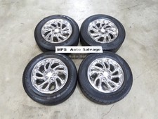 98 1998 Lincoln Mark VIII Chrome 16"x7" Turbine Wheel Set Wheels 225/60R16 Tires