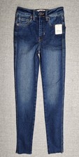 Free People Jeans Womens 25 High Rise Skinny Raw Hem Stretch Denim OB1061274