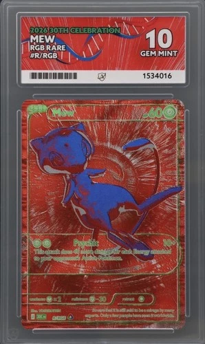 R/RGB Mew Pokemon 30th Anniversary Ace 10