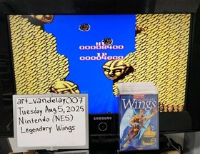 Legendary Wings - (NES, 1988) *VGC w/ Manual + Case Protector* Tested! READ!!!