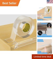 Clear Edge Protector Strip,1 Pack x 1.18in x 9.84FT 2mm thick Sharp Edge Wr...