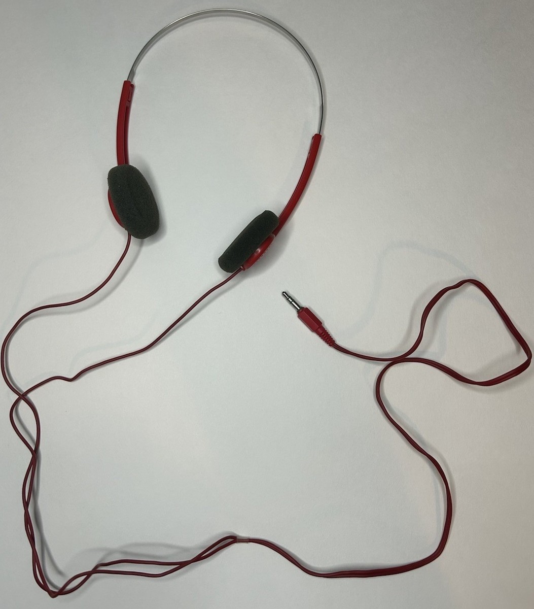 Rare Red Genuine Sony Walkman MDR-005 Headphones Walkman Vintage