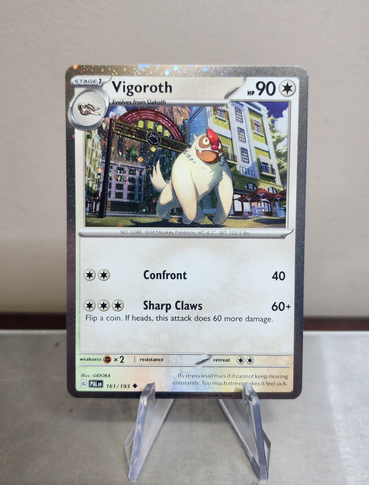 Vigoroth (Cosmos Holo) 161/193 Paldea Evolved Pokemon TCG NM/LP Pokémon 