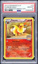 Pokemon Flareon Staff 12/108 Crosshatch Holo Regional Championships PSA 10 GRAIL