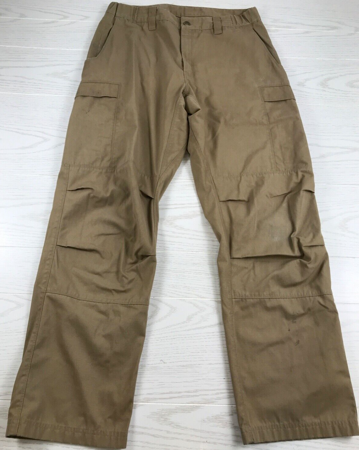 Vertx Cargo Pants Mens 32x32 Brown Ripstop Hiking Outdoors Lightweight Elastic-image