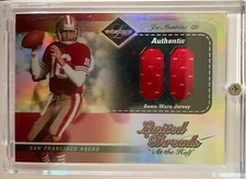 Joe Montana 2003 Leaf Limited Limited Threads At The Half #LT52 #15/50