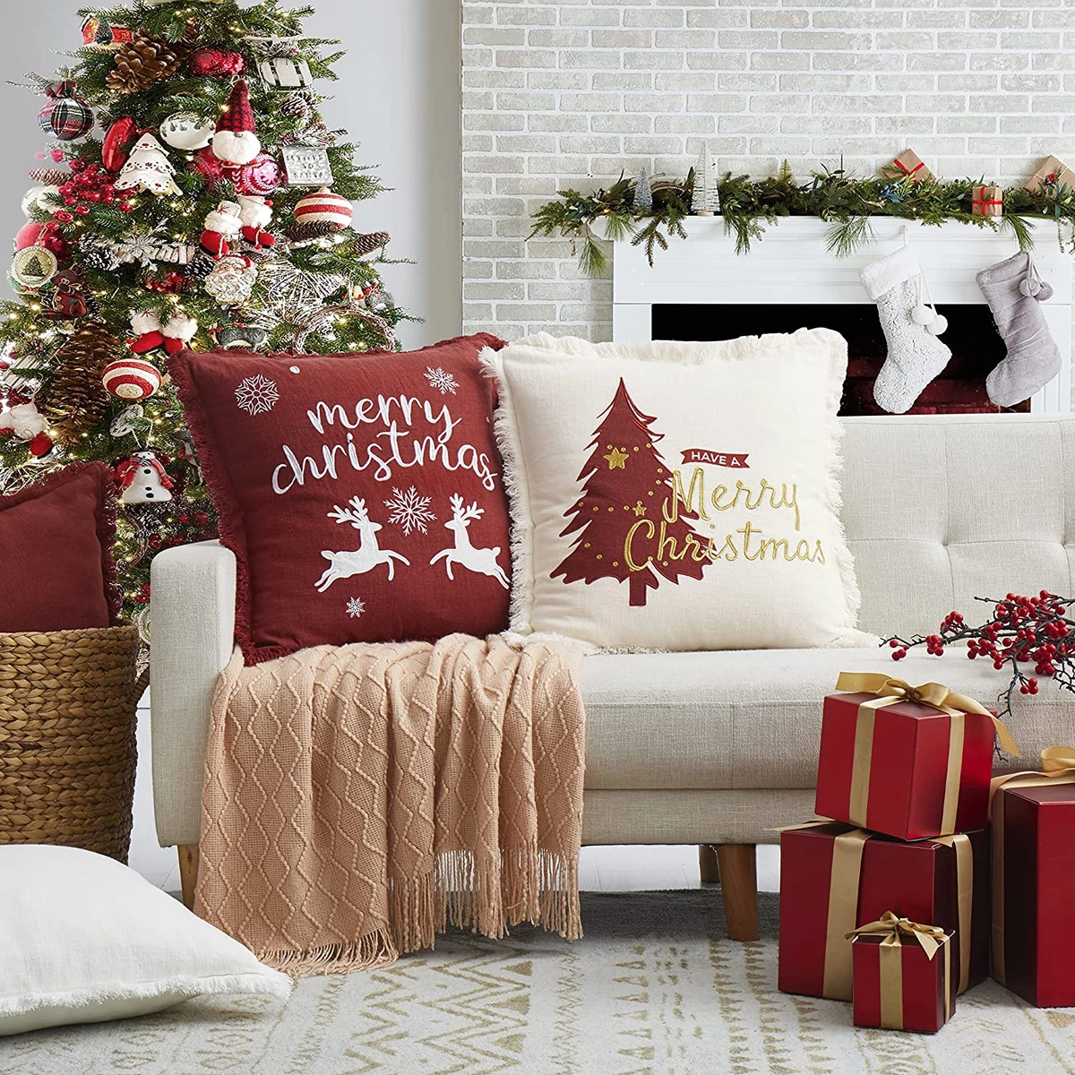 Soft 2025 christmas pillows
