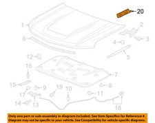 GM OEM 20-23 Silverado 1500 LTD Hood Hood Components-Nameplate 23400422