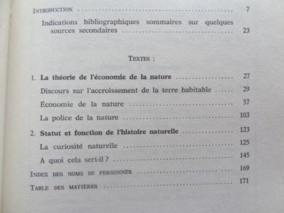 C. Linné L'Equilibre de la Nature Editions Vrin 1972 | eBay