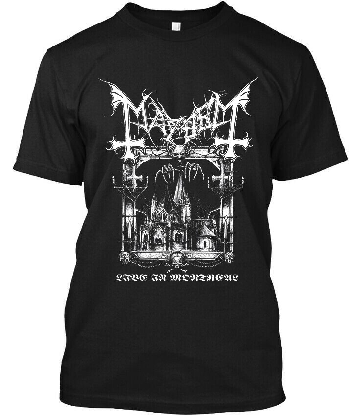 Mayhem Live in Montreal Norway Black Music Graphic Retro Logo T